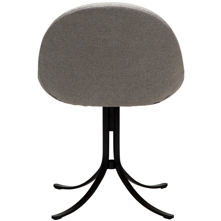 Dolo Aardebruin Bouclé Draaistoel Dolo Aardebruin Bouclé Draaistoel