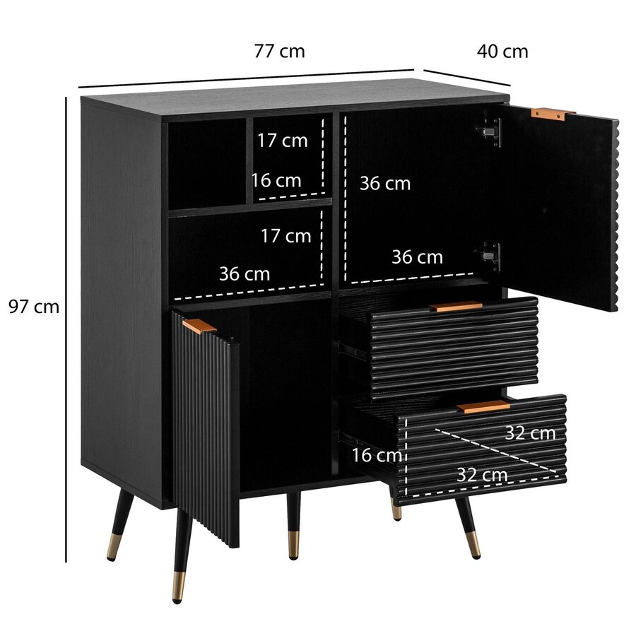 Nobel Opbergkast Zwart Nobel Opbergkast Zwart