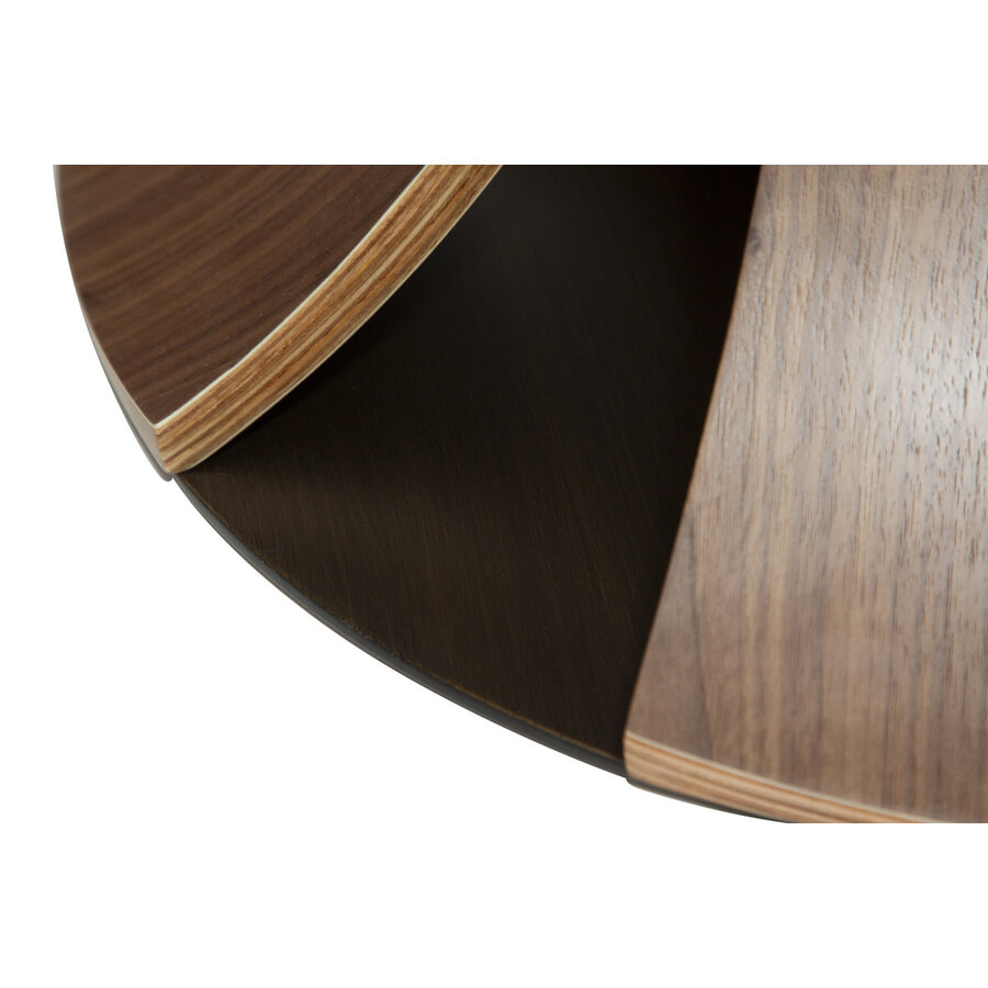 Epic Ronde Eettafel Glas / Walnoot Epic Ronde Eettafel Glas / Walnoot