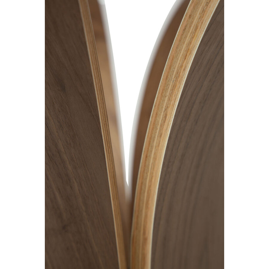 Epic Ronde Eettafel Glas / Walnoot Epic Ronde Eettafel Glas / Walnoot