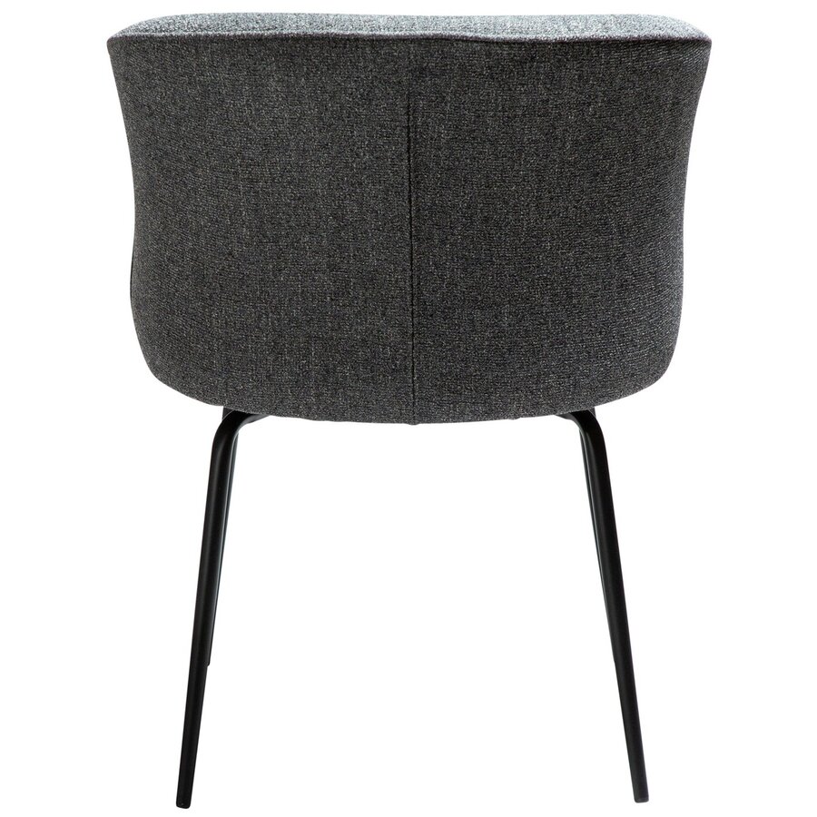 Bliss Grijs Bouclé Eetkamerstoel Bliss Grijs Bouclé Eetkamerstoel