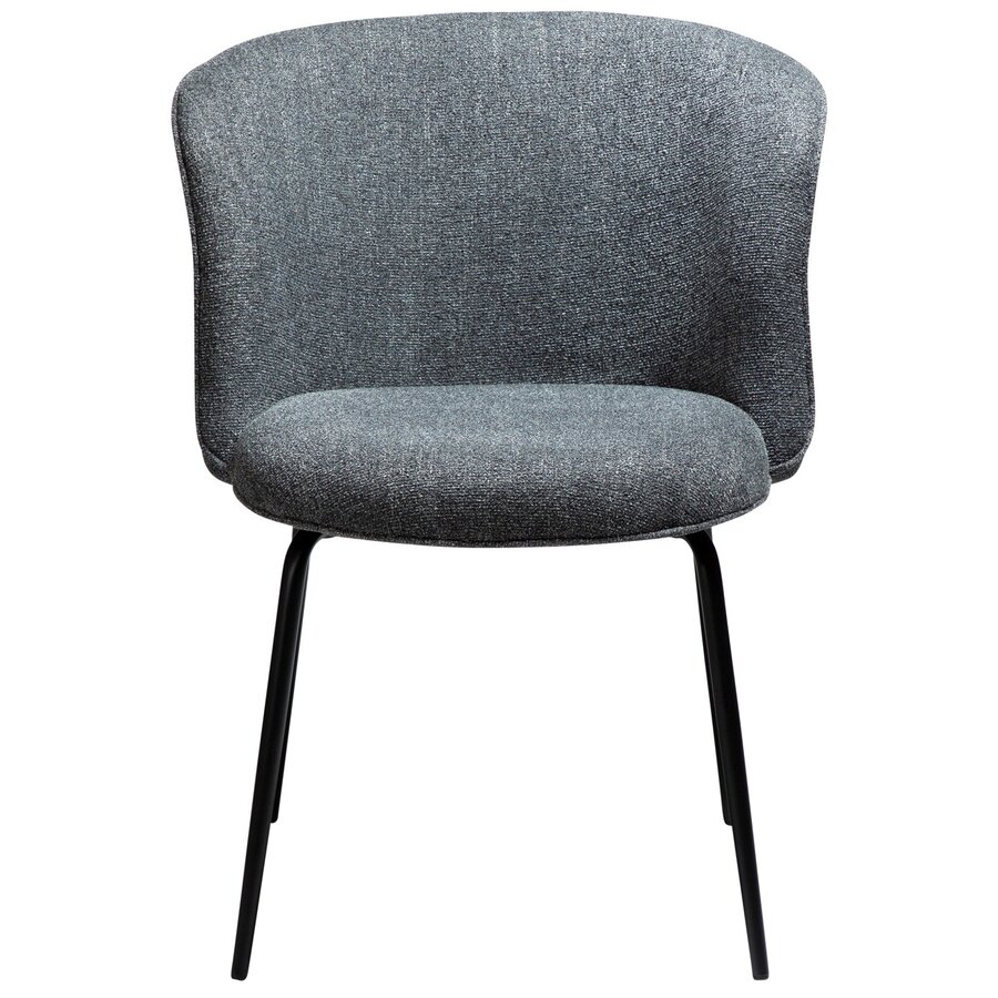 Bliss Grijs Bouclé Eetkamerstoel Bliss Grijs Bouclé Eetkamerstoel