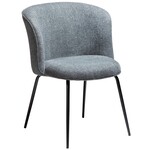 Dan Form Bliss Grijs Bouclé Eetkamerstoel Dan Form Bliss Grijs Bouclé Eetkamerstoel