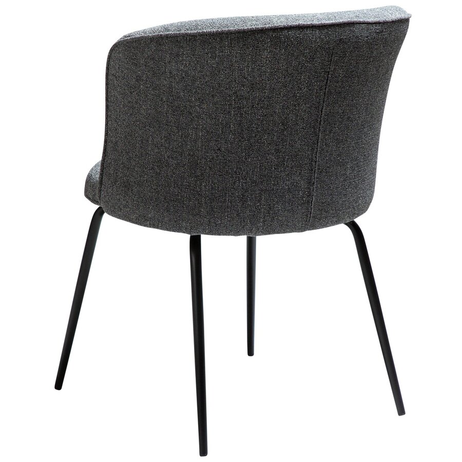 Bliss Grijs Bouclé Eetkamerstoel Bliss Grijs Bouclé Eetkamerstoel