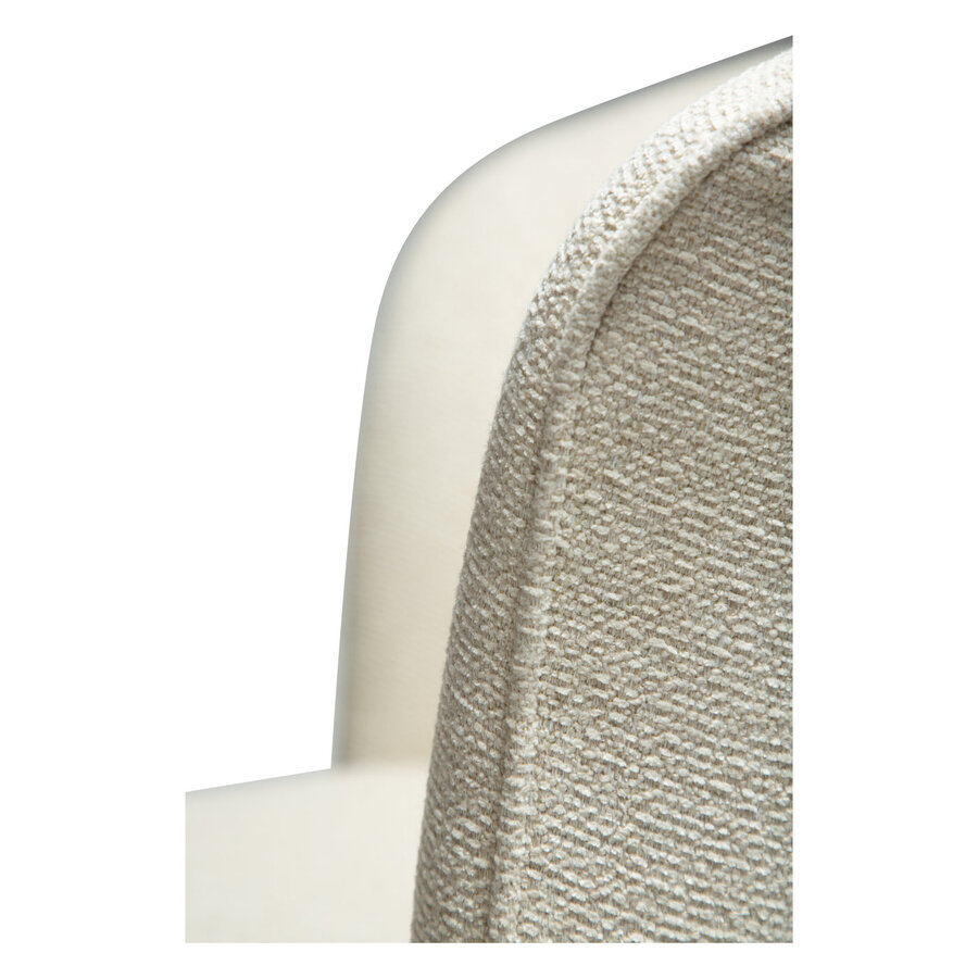 Bliss Amandel Bouclé Eetkamerstoel