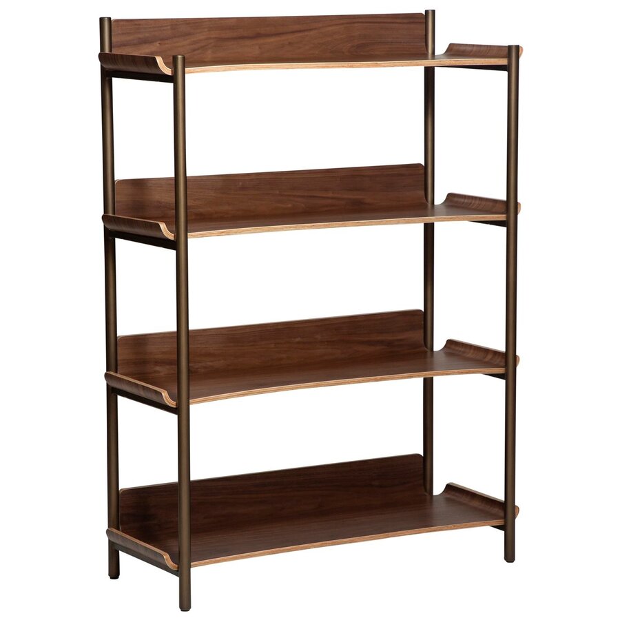 Friyay Walnoot Boekenkast met 4-Planken