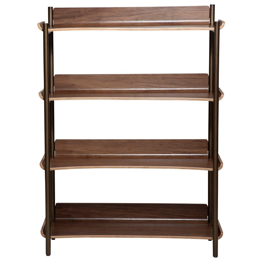 Friyay Walnoot Boekenkast met 4-Planken