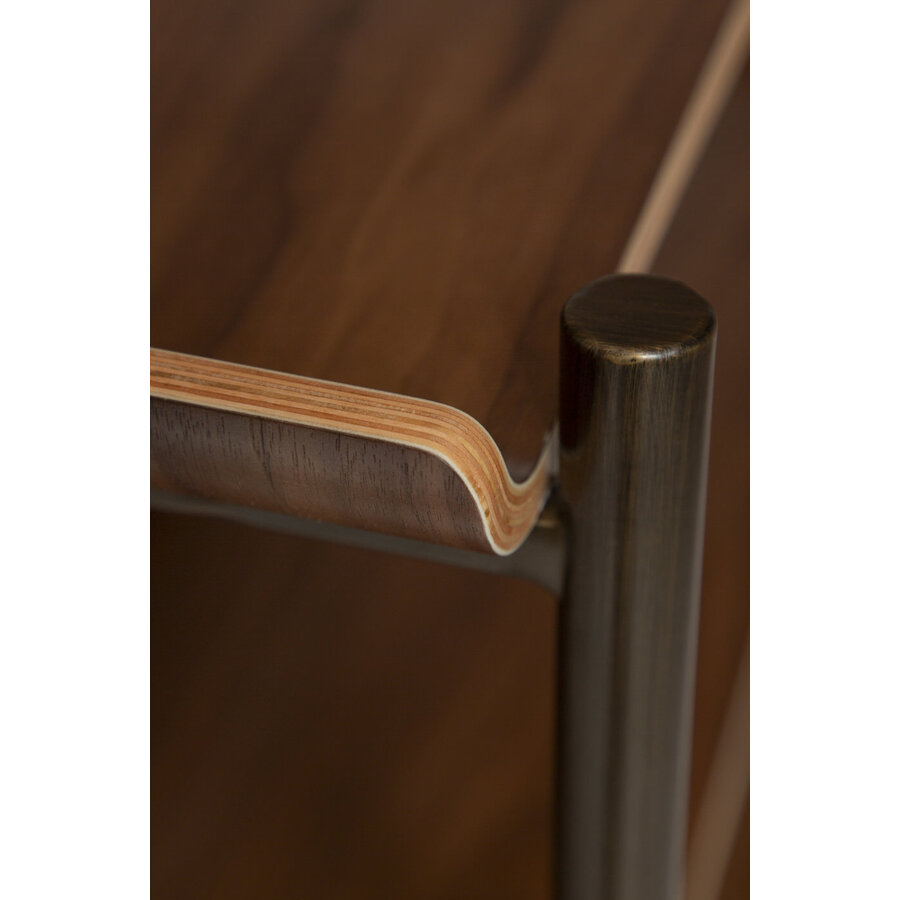 Friyay Walnoot Boekenkast met 4-Planken