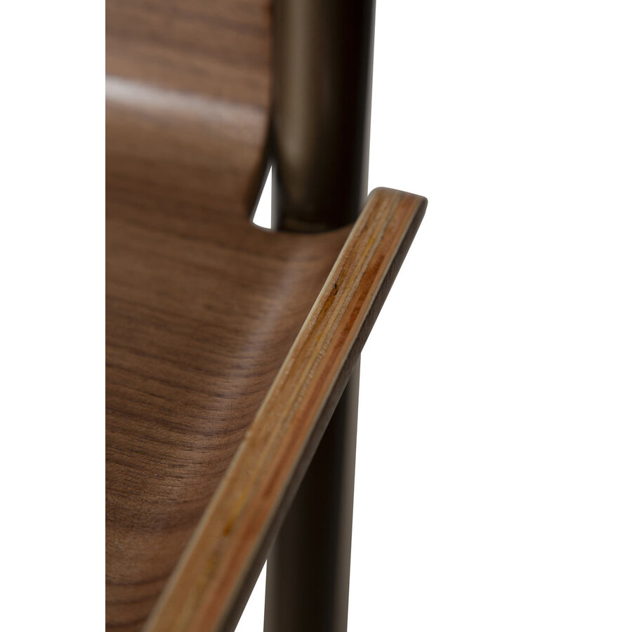 Friyay Walnoot Boekenkast met 4-Planken