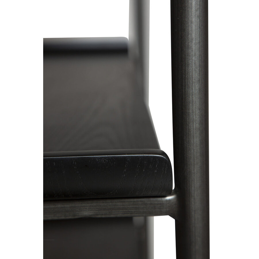 Friyay Zwart Essenhout Boekenkast met 6-Planken Friyay Zwart Essenhout Boekenkast met 6-Planken