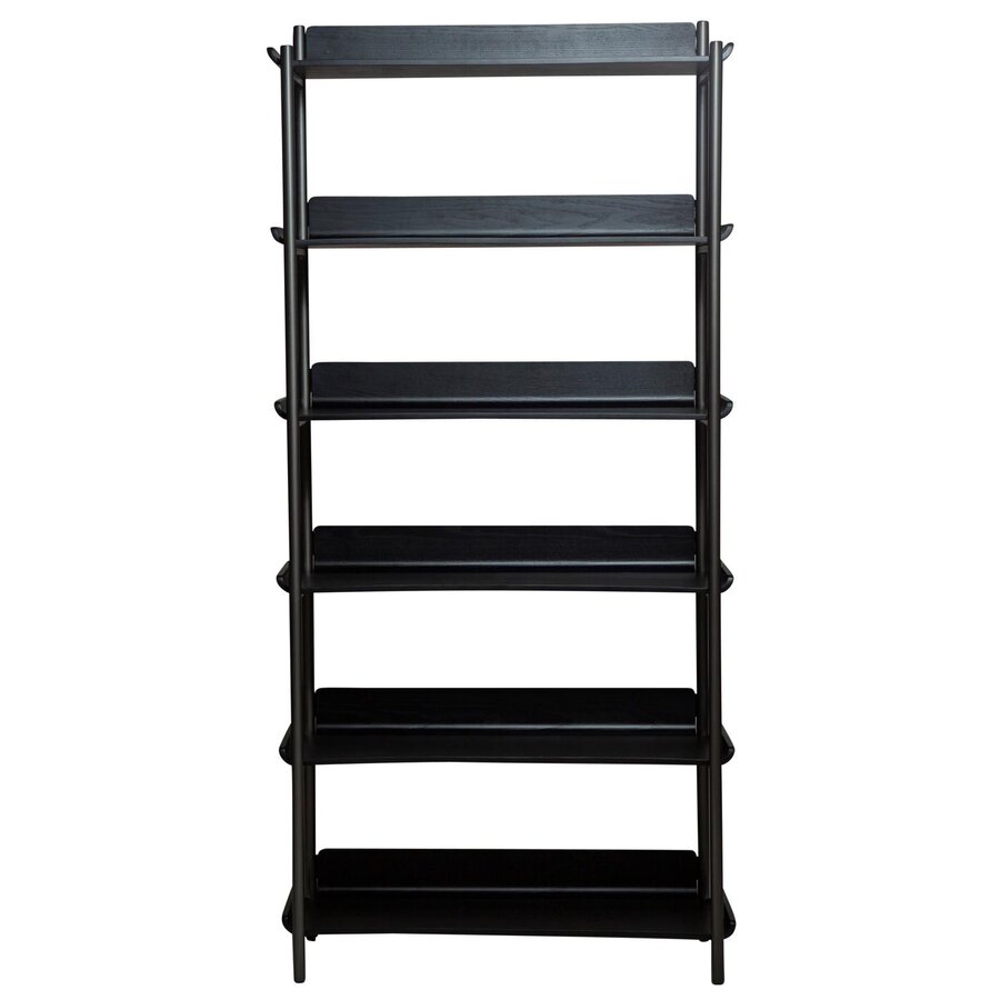 Friyay Zwart Essenhout Boekenkast met 6-Planken Friyay Zwart Essenhout Boekenkast met 6-Planken