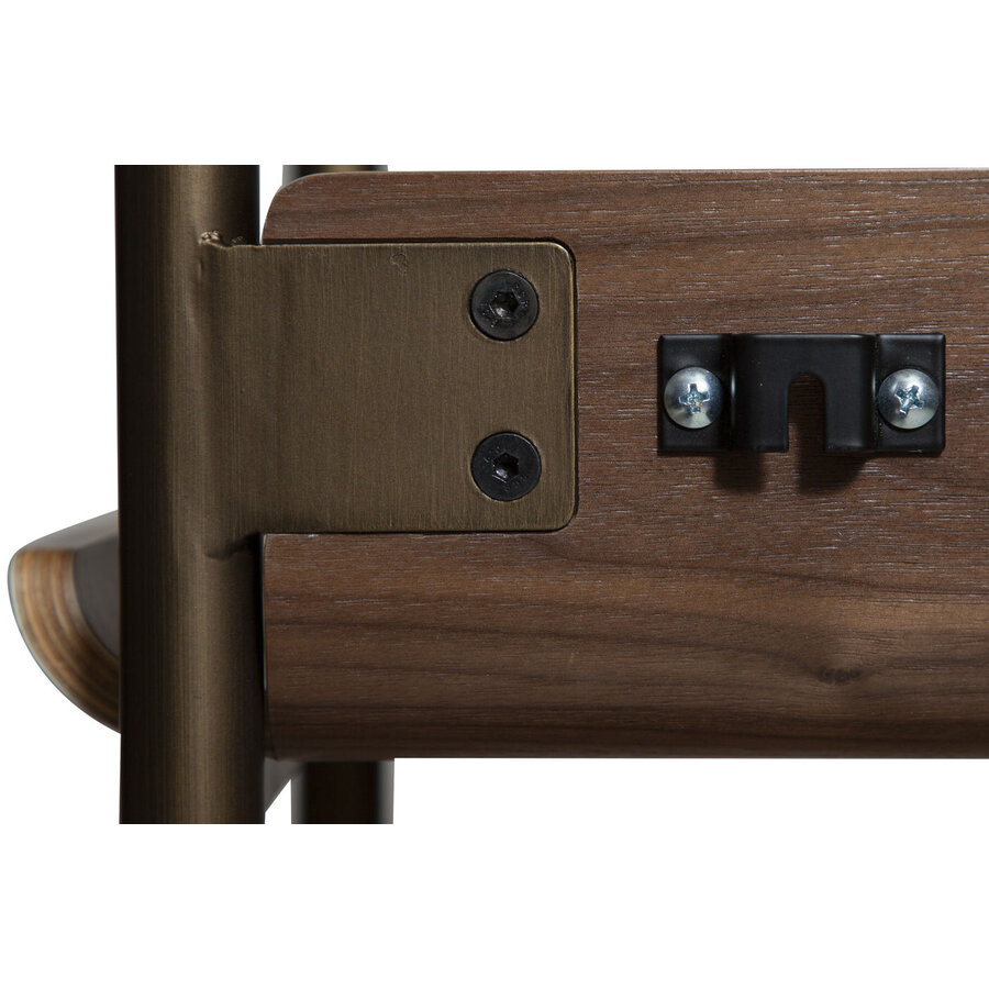 Friyay Walnoot Boekenkast met Bureaublad Friyay Walnoot Boekenkast met Bureaublad