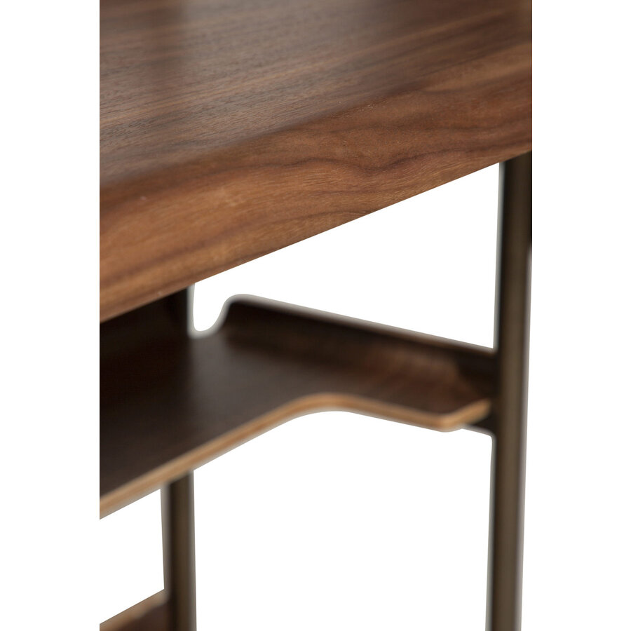 Friyay Walnoot Boekenkast met Bureaublad Friyay Walnoot Boekenkast met Bureaublad