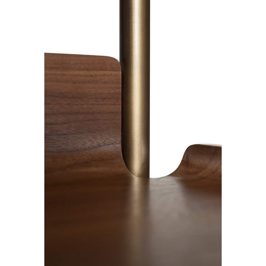 Friyay Walnoot Boekenkast met Bureaublad Friyay Walnoot Boekenkast met Bureaublad