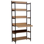 Dan Form Friyay Blank Eiken Boekenkast met Bureaublad Dan Form Friyay Blank Eiken Boekenkast met Bureaublad