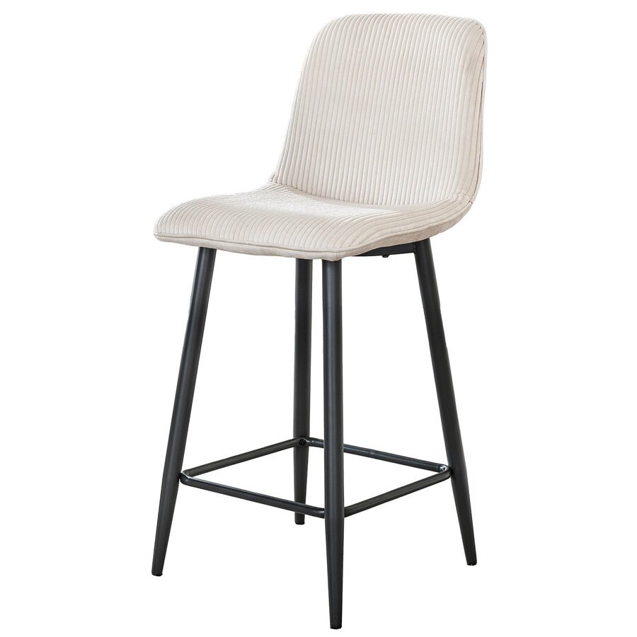 Rib Gebroken Wit Barstoel Rib Gebroken Wit Barstoel