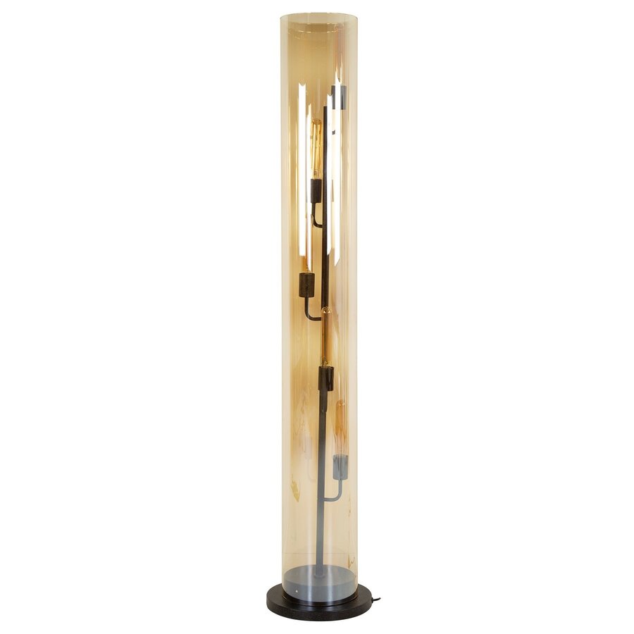 Tube Amber Glas Vloerlamp 5L Tube Amber Glas Vloerlamp 5L