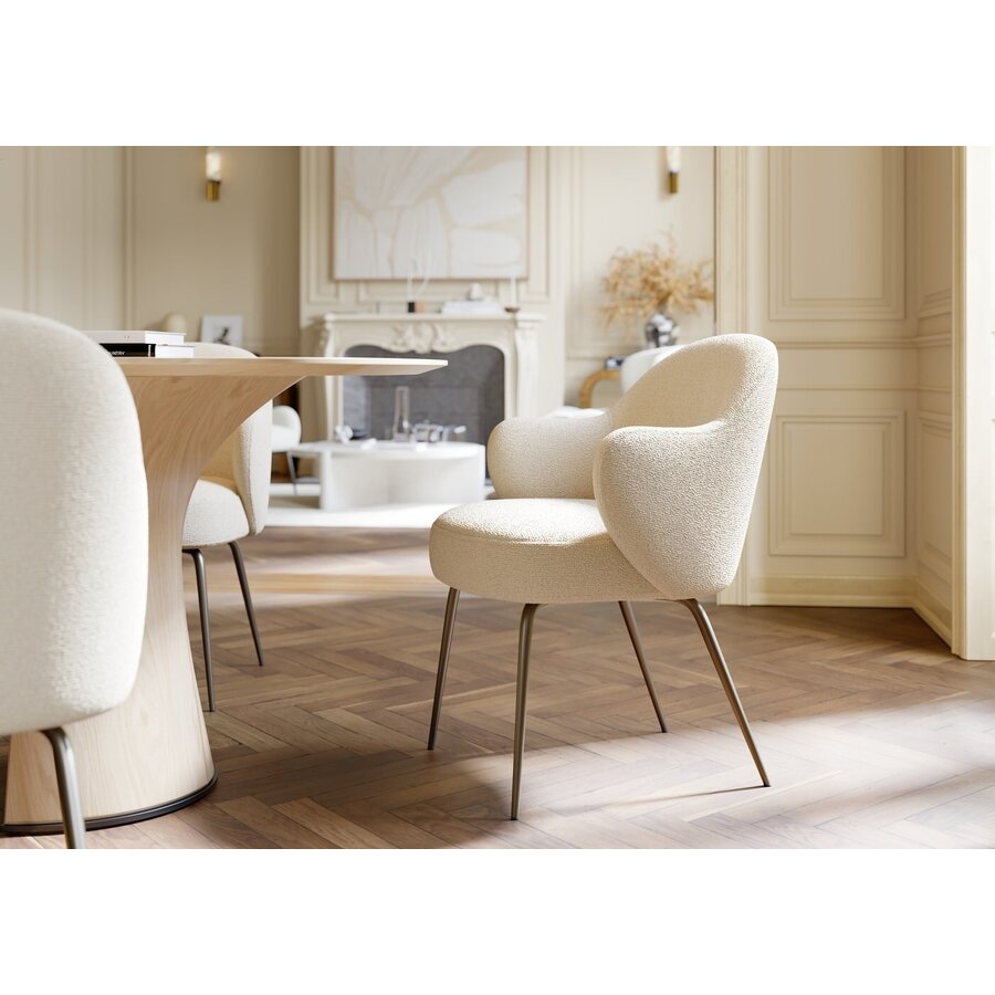 Root Blank Eiken Eettafel Organisch 220 cm Root Blank Eiken Eettafel Organisch 220 cm