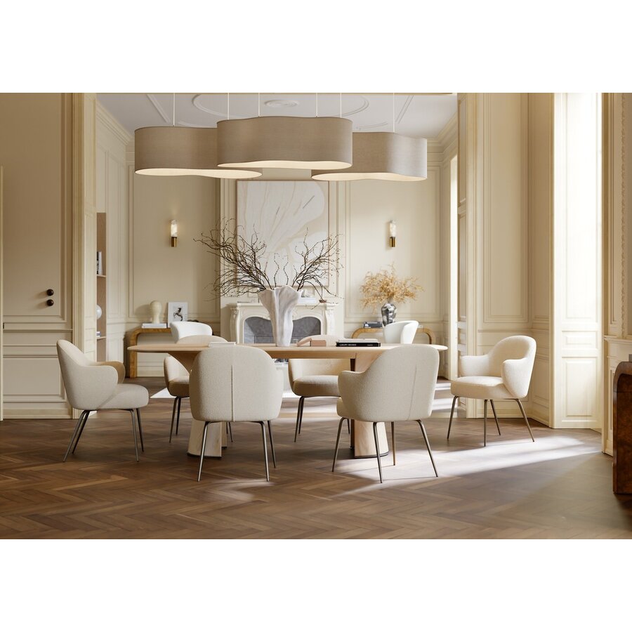 Root Blank Eiken Eettafel Organisch 220 cm Root Blank Eiken Eettafel Organisch 220 cm