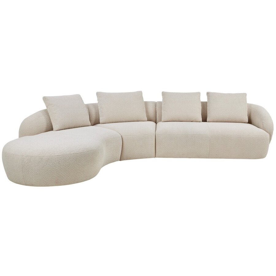 Torino Creme 2,5-Zits + Hoek + Chaise Lounge Links Torino Creme 2,5-Zits + Hoek + Chaise Lounge Links