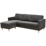 House Nordic Firenze Donkergrijs 2-Zits Hoekbank Rechts/Links House Nordic Firenze Donkergrijs 2-Zits Hoekbank Rechts/Links