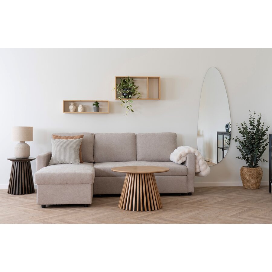 Belfast Zand 2-Zits + Chaise Lounge Slaapbank Belfast Zand 2-Zits + Chaise Lounge Slaapbank