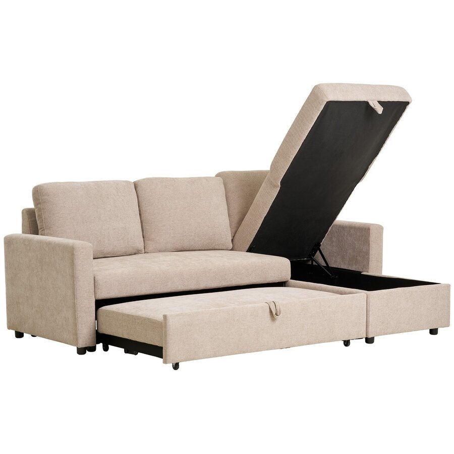 Belfast Zand 2-Zits + Chaise Lounge Slaapbank Belfast Zand 2-Zits + Chaise Lounge Slaapbank
