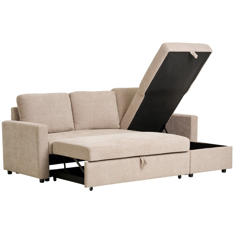 Belfast Zand 2-Zits + Chaise Lounge Slaapbank Belfast Zand 2-Zits + Chaise Lounge Slaapbank