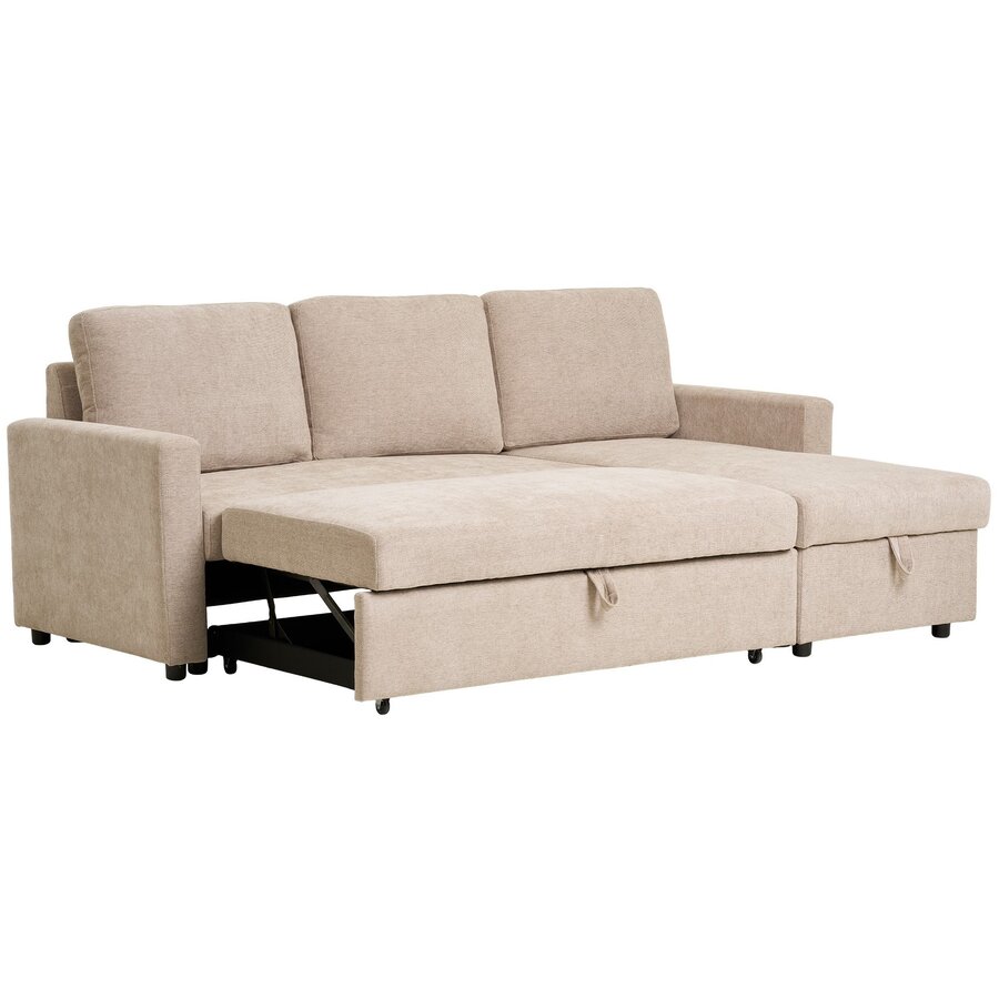Belfast Zand 2-Zits + Chaise Lounge Slaapbank Belfast Zand 2-Zits + Chaise Lounge Slaapbank