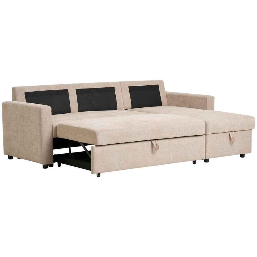 Belfast Zand 2-Zits + Chaise Lounge Slaapbank Belfast Zand 2-Zits + Chaise Lounge Slaapbank