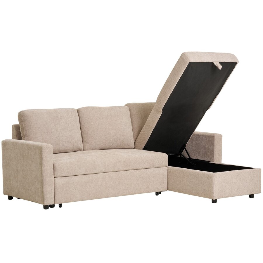 Belfast Zand 2-Zits + Chaise Lounge Slaapbank Belfast Zand 2-Zits + Chaise Lounge Slaapbank