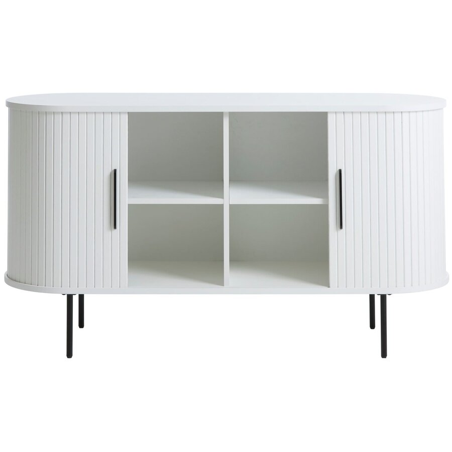 Nola 140 cm Dressoir Wit Eiken Nola 140 cm Dressoir Wit Eiken