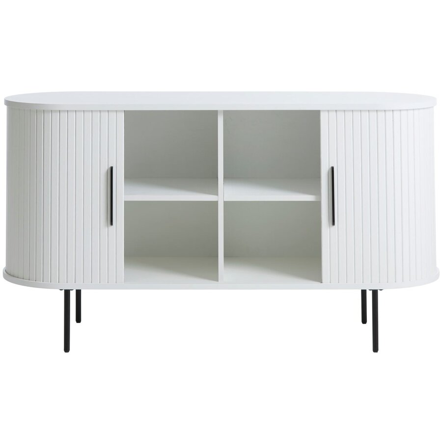 Nola 120 cm Dressoir Wit Eiken Nola 120 cm Dressoir Wit Eiken