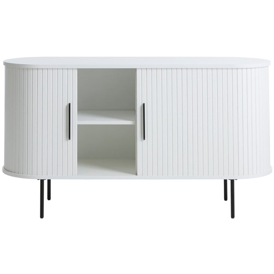 Nola 120 cm Dressoir Wit Eiken Nola 120 cm Dressoir Wit Eiken