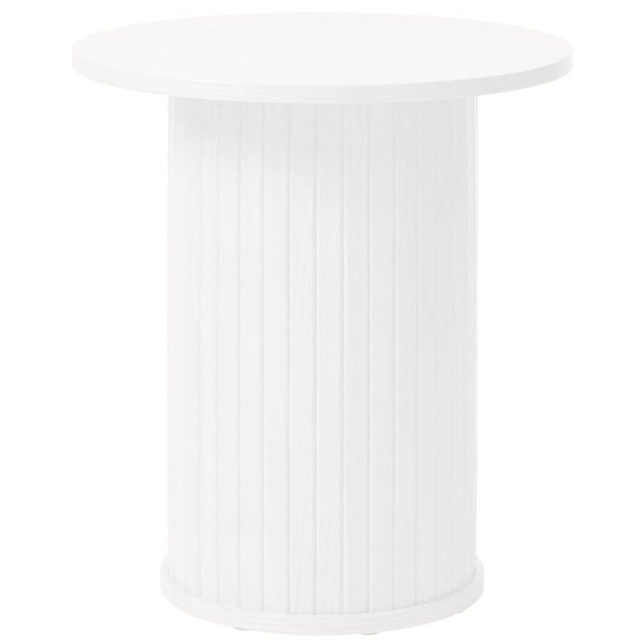 Nola Ronde Bijzettafel Wit Eiken Nola Ronde Bijzettafel Wit Eiken