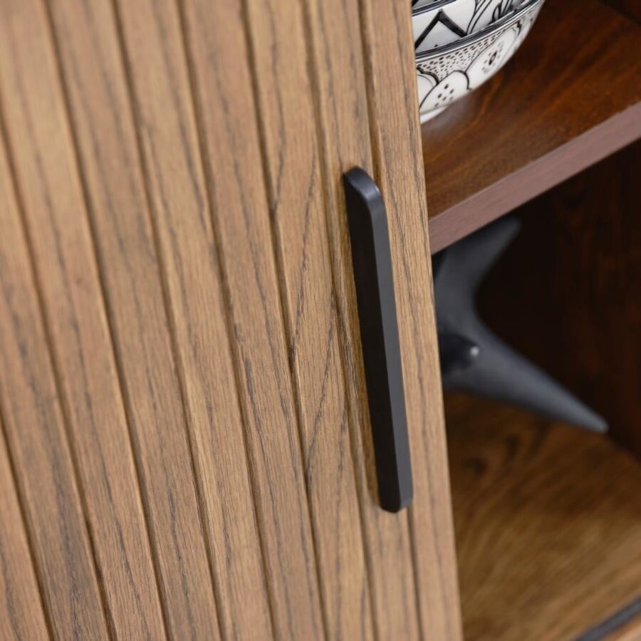 Nola 120 cm Dressoir Gerookt Eiken Nola 120 cm Dressoir Gerookt Eiken