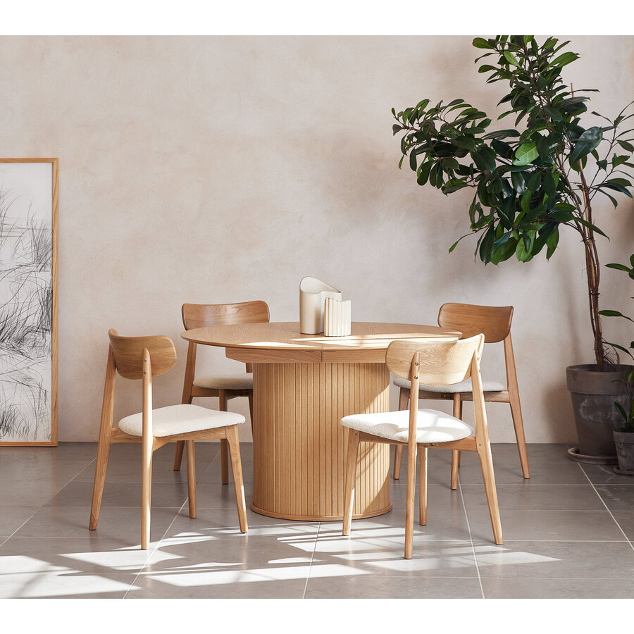 Nola Rond/Uitschuifbaar Eettafel Eiken
