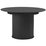 Hygge Interiors Nola Rond/Uitschuifbaar Eettafel Zwart