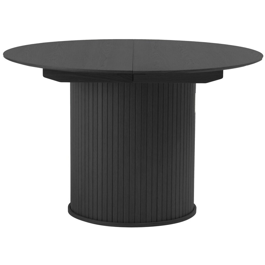 Nola Rond/Uitschuifbaar Eettafel Zwart