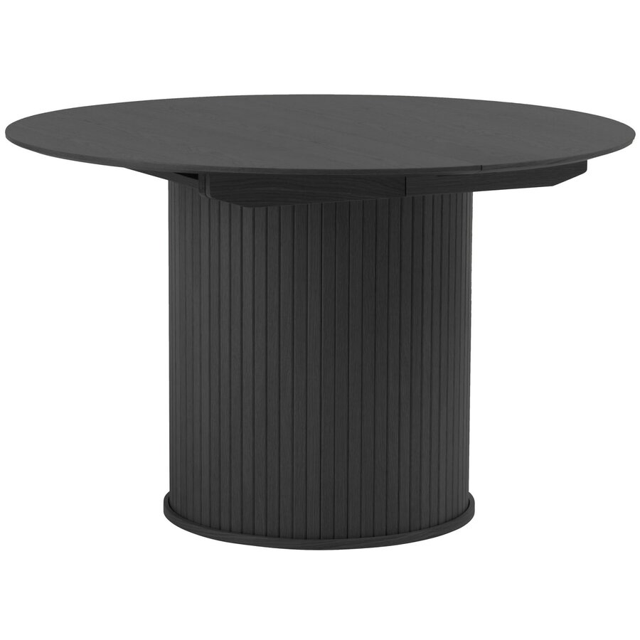 Nola Rond/Uitschuifbaar Eettafel Zwart
