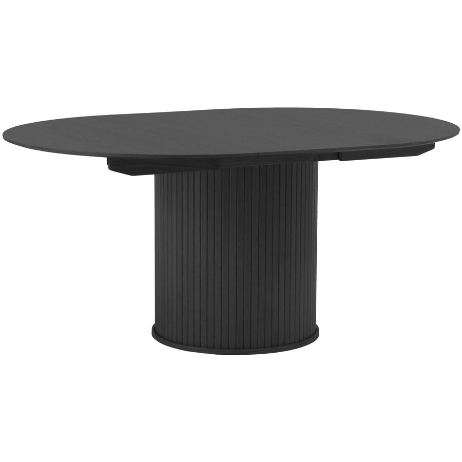 Nola Rond/Uitschuifbaar Eettafel Zwart