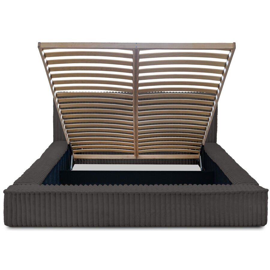 Melody 180 x 200 cm Gestoffeerd Bed Donkergrijs Melody 180 x 200 cm Gestoffeerd Bed Donkergrijs