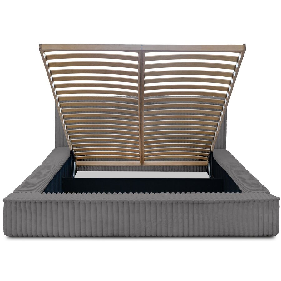 Melody 160 x 200 cm Gestoffeerd Bed Grijs Melody 160 x 200 cm Gestoffeerd Bed Grijs