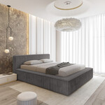 Trae Mobler Melody 160 x 200 cm Gestoffeerd Bed Grijs Trae Mobler Melody 160 x 200 cm Gestoffeerd Bed Grijs