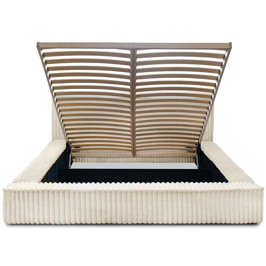 Melody 160 x 200 cm Gestoffeerd Bed Creme Melody 160 x 200 cm Gestoffeerd Bed Creme