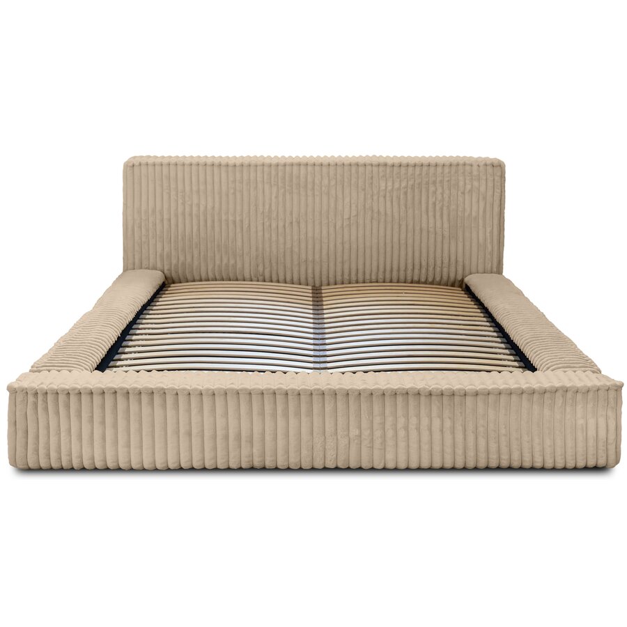 Melody 140 x 200 cm Gestoffeerd Bed Beige Melody 140 x 200 cm Gestoffeerd Bed Beige