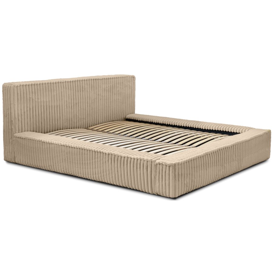 Melody 180 x 200 cm Gestoffeerd Bed Beige Melody 180 x 200 cm Gestoffeerd Bed Beige