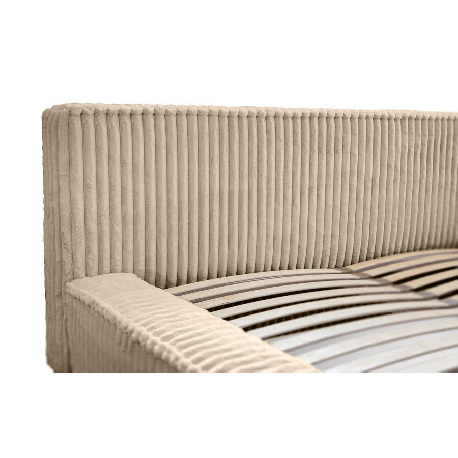 Melody 160 x 200 cm Gestoffeerd Bed Beige Melody 160 x 200 cm Gestoffeerd Bed Beige