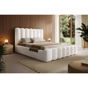 Trae Mobler Amore 140 x 200 cm Gestoffeerd Bed Naturel