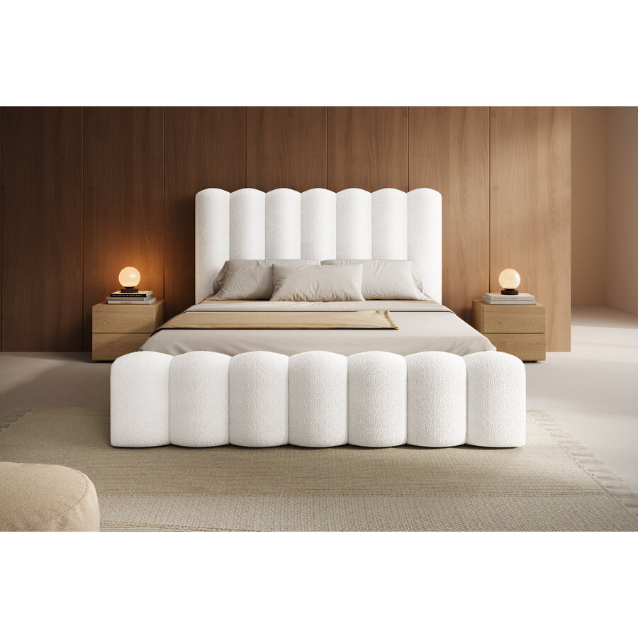 Amore 160 x 200 cm Gestoffeerd Bed Naturel Amore 160 x 200 cm Gestoffeerd Bed Naturel